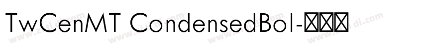 TwCenMT CondensedBol字体转换
